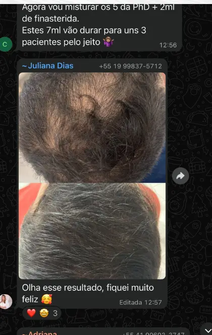 Print real do Grupo CabelON — Juliana Dias