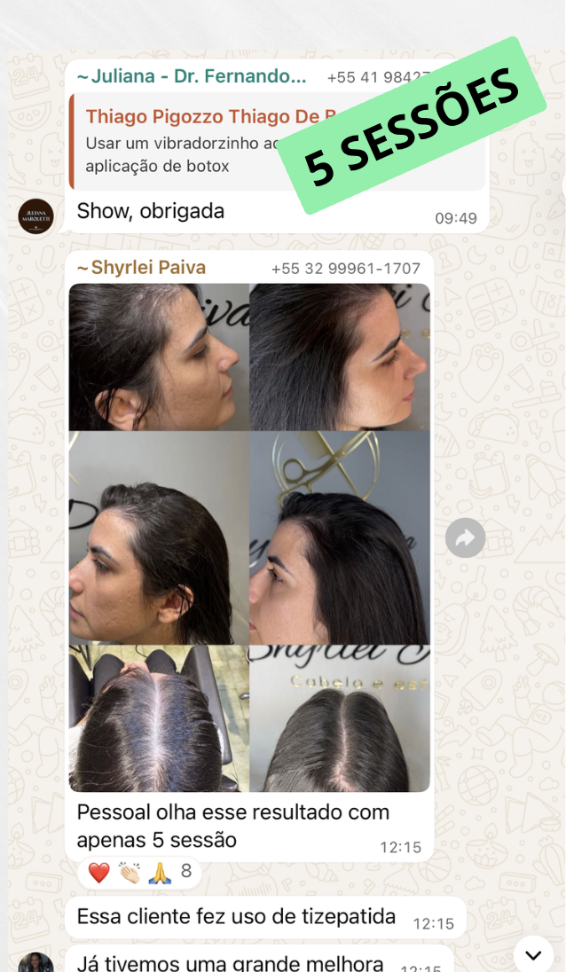 Print real do Grupo CabelON — Shyrlei Paiva