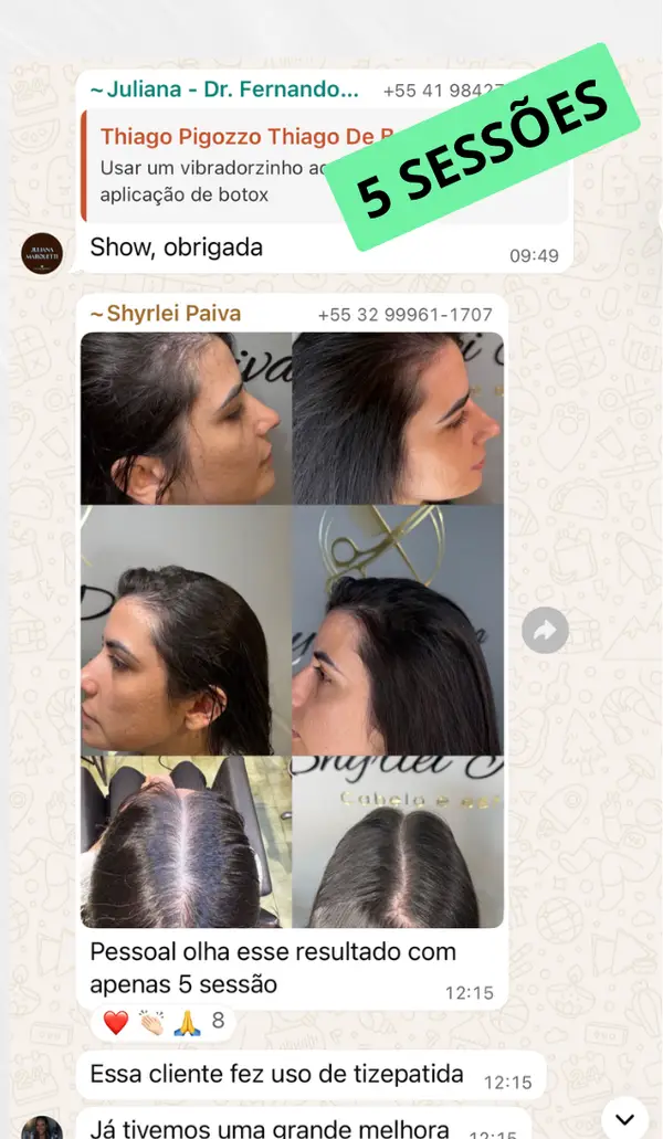 Print real do Grupo CabelON — Shyrlei Paiva